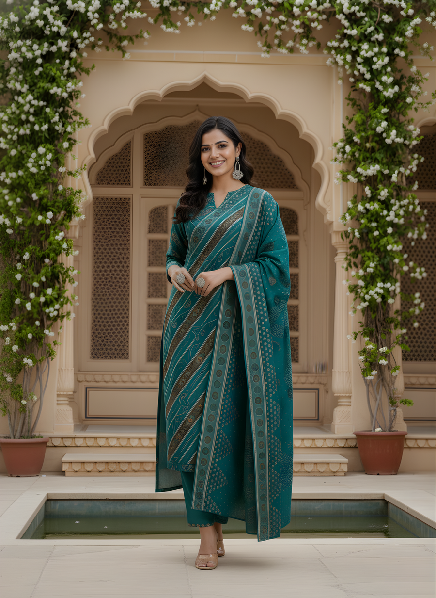 Traditional Kurta Set for Women with Dupatta