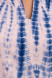 Indigo Tie-Dye Straight Kurta ONLY– Pure Cotton