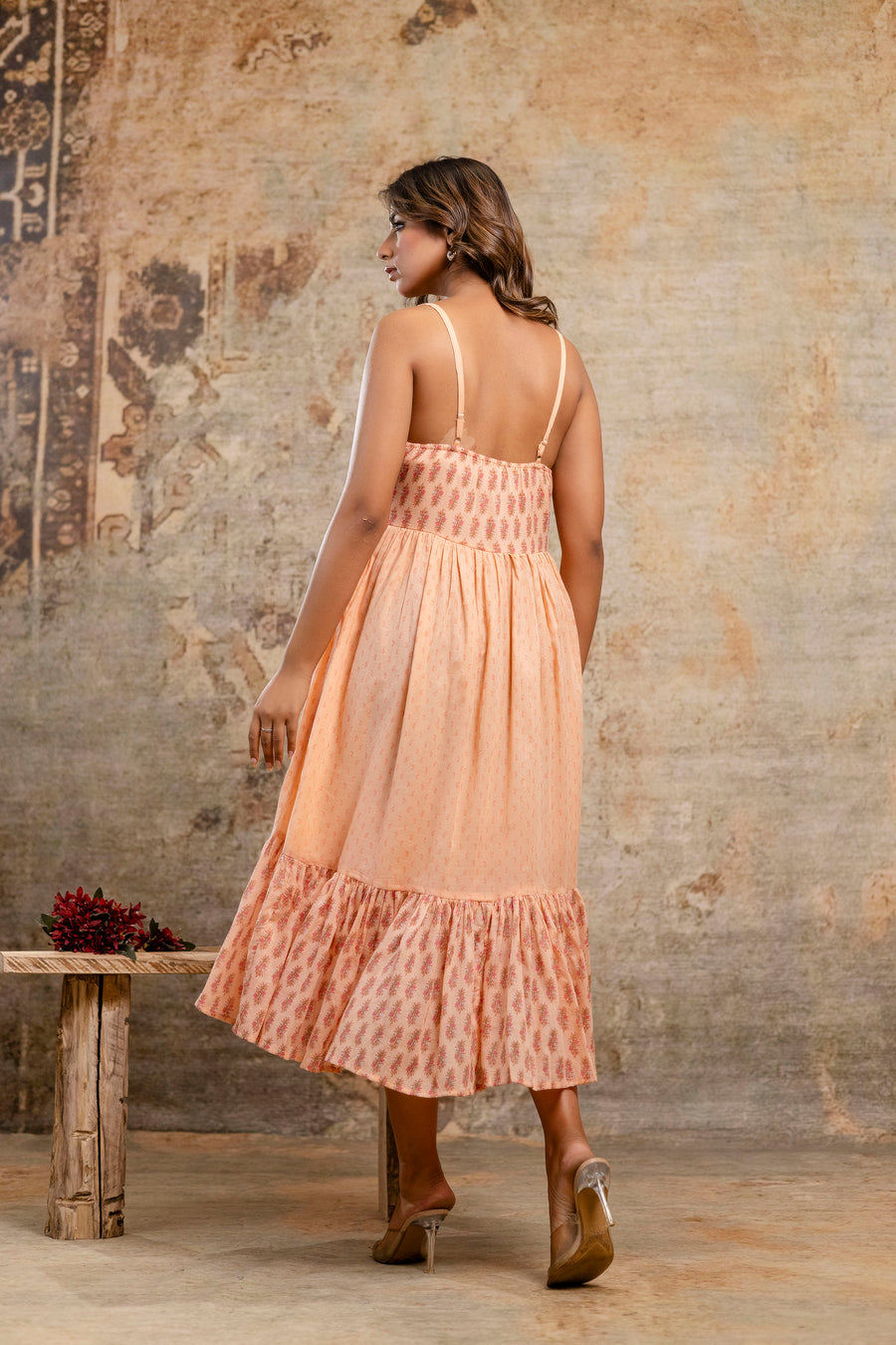 Floral Grace: Stylish Midi Dress for Women – LUXE BLOOM
