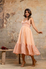 Floral Grace: Stylish Midi Dress for Women – LUXE BLOOM