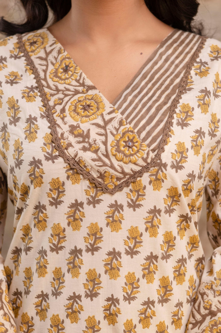 Elegant Pure Cotton Printed Kurta Pant Dupatta Set – Aaronee Ethnic Wear