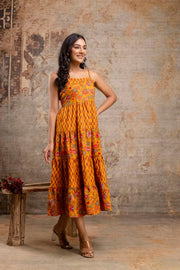 Chic & Breezy: Floral Midi Dress from the LUXE BLOOM Collection
