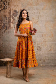 Chic & Breezy: Floral Midi Dress from the LUXE BLOOM Collection