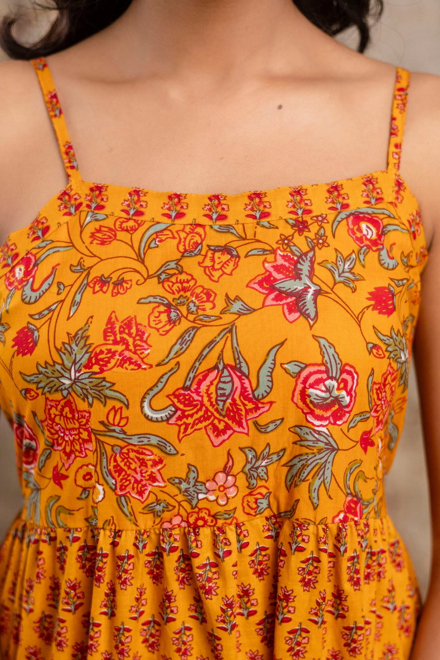 Chic & Breezy: Floral Midi Dress from the LUXE BLOOM Collection