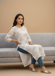 Floral Printed Kurta – Aaronee Everyday Elegance