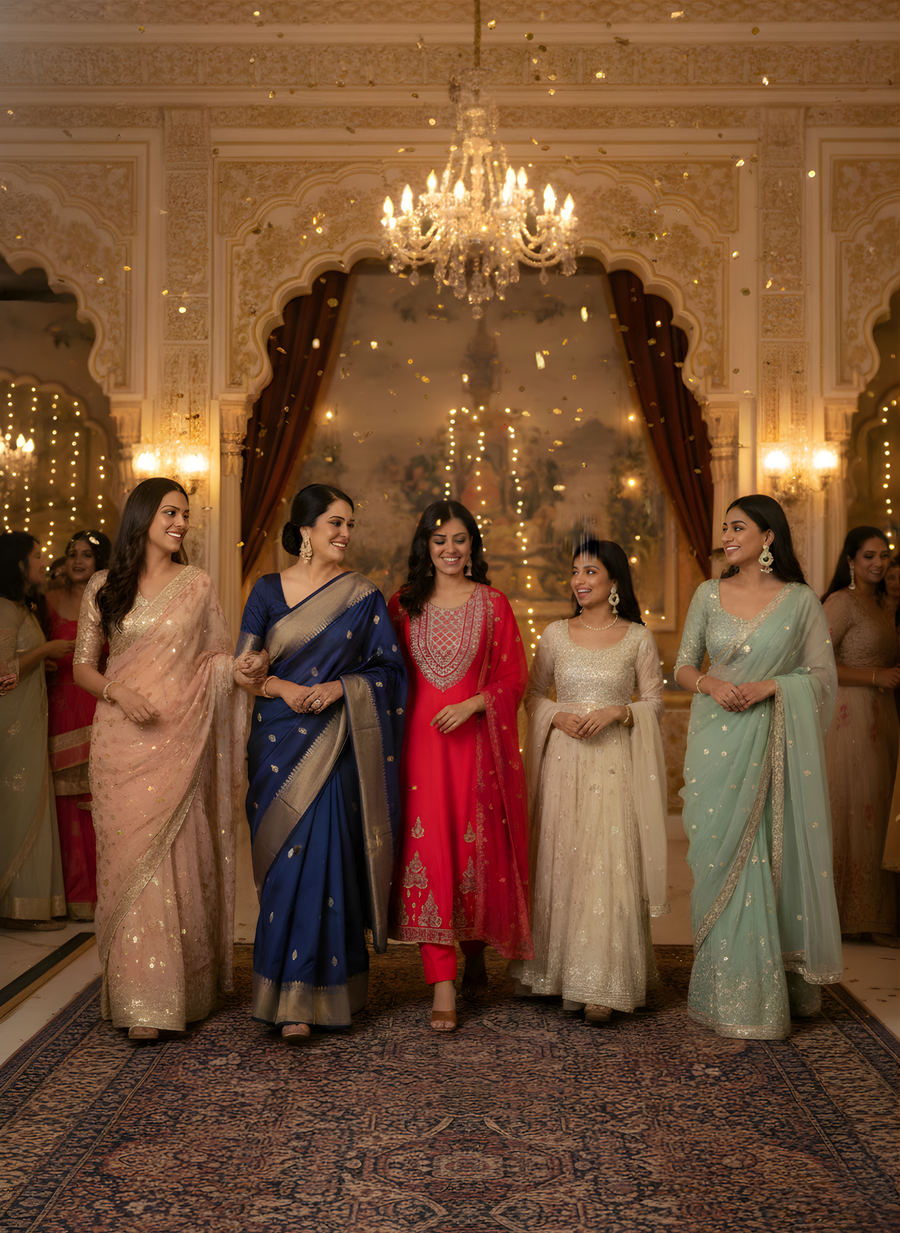 Elegant Rani Pink Embroidered Anarkali Kurta Set for Women