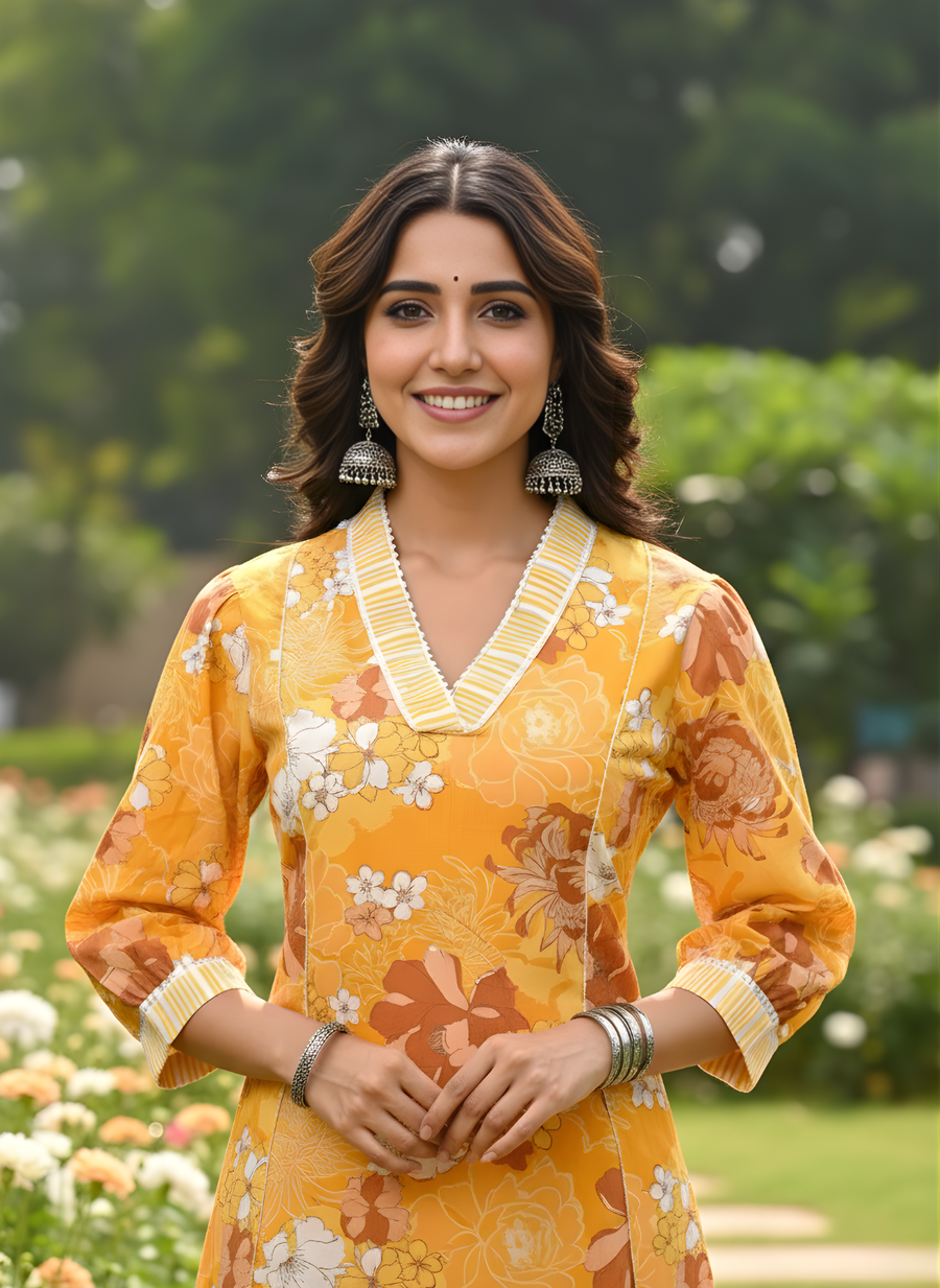 Designer Pattern Kurta Set for Women