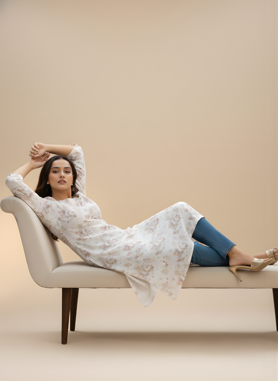 Floral Printed Kurta – Aaronee Everyday Elegance