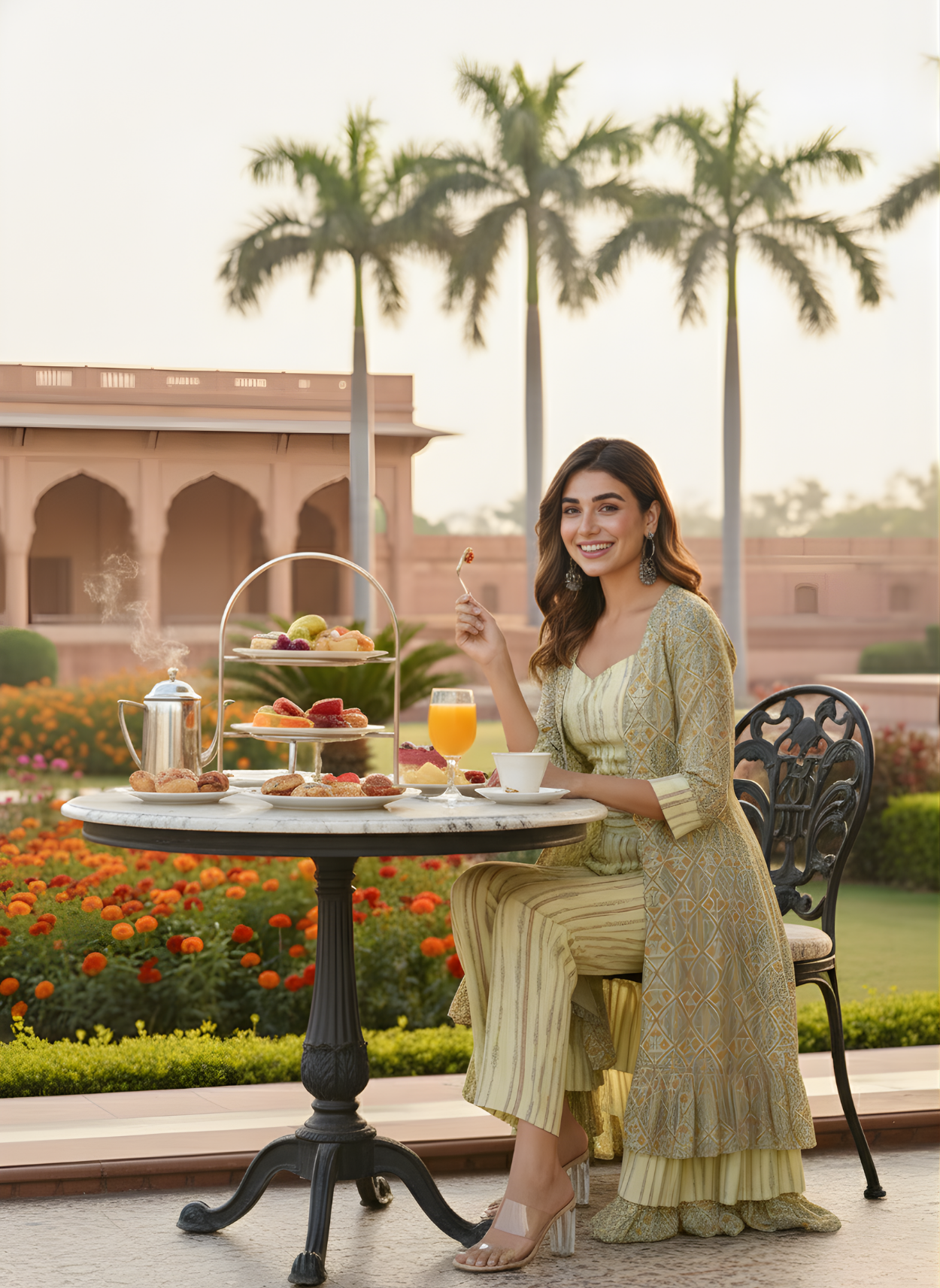 Aaronee Elegant Western Look Cord Set in Cotton Fabric