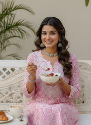 Summer Wear Cotton Kurta Set for Ladies – Aaronee