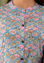 Combo of 2 Flower Print Kurti in Ethnic Wear