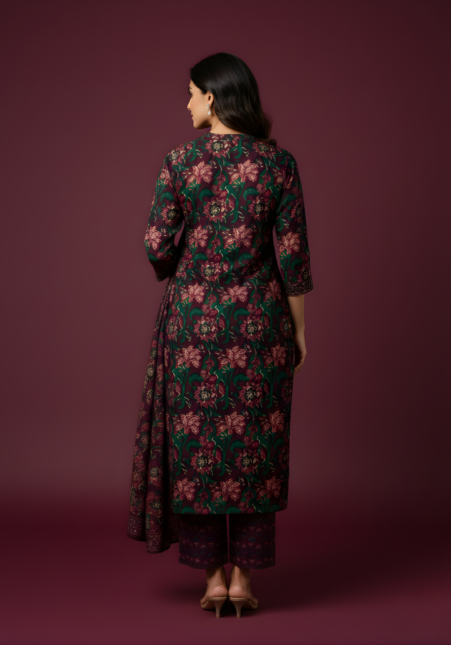 Aaronee breathable cotton ethnic wear set