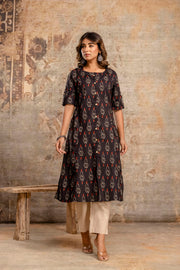 Pure cotton kurti set for women with traditional Ikat design