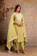 Elegant Embroidered Yoke Cotton Dupatta Set – Light Green | Aaronee