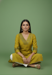 Lightweight Chanderi kurti women ethnic wear Aaronee