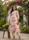 Cream Floral Printed Pure Cotton Kurta Set for Women – Aaronee Casual & Festive Wear