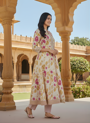 Aaronee Women’s Cotton Floral Ethnic Wear