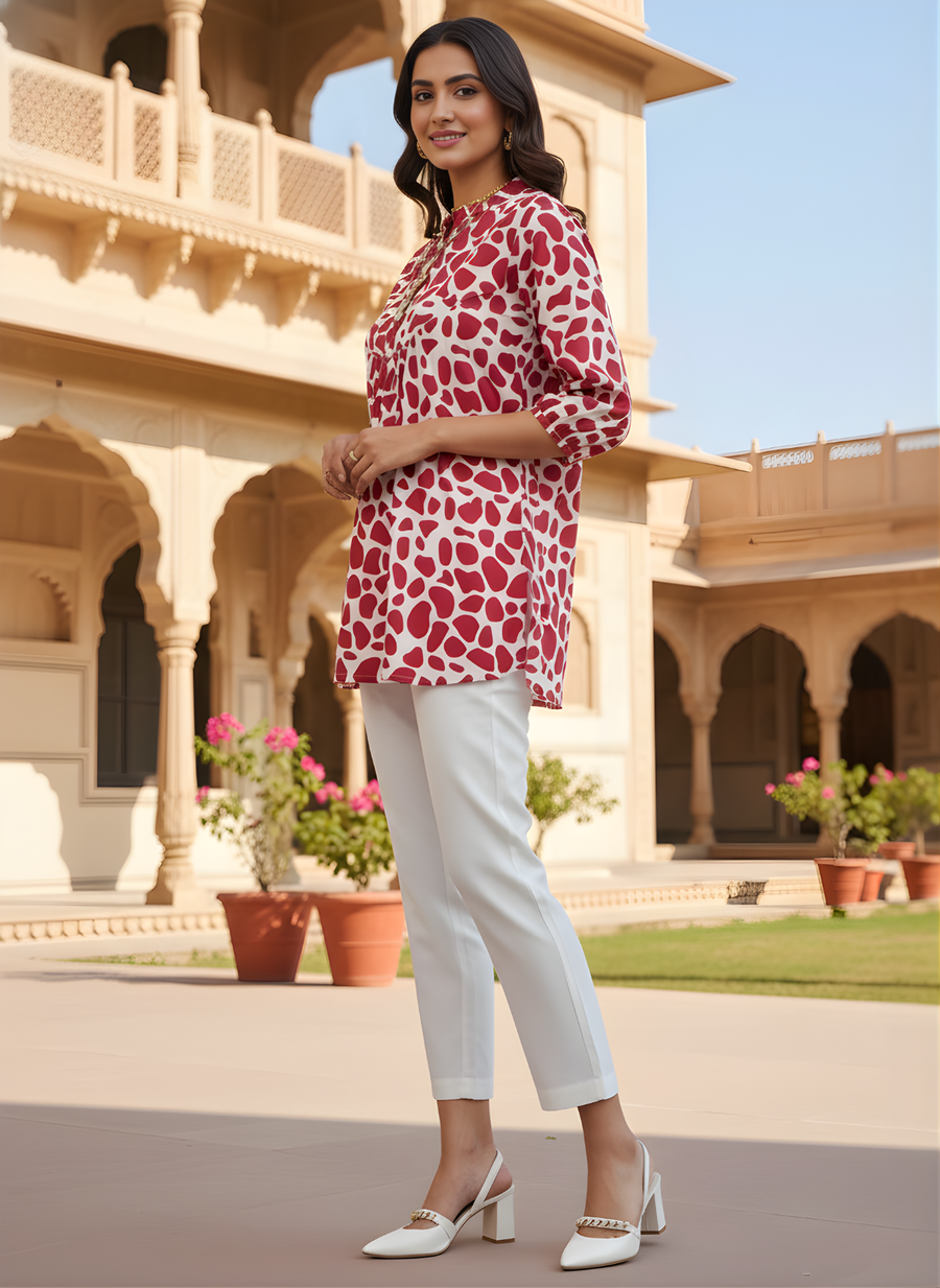 Office wear cotton kurti top