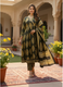 Black & Gold Pure Cotton Kurta Dupatta Set for Women – Traditional Block Print Style