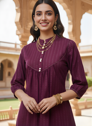 Women’s wine colour short kurti