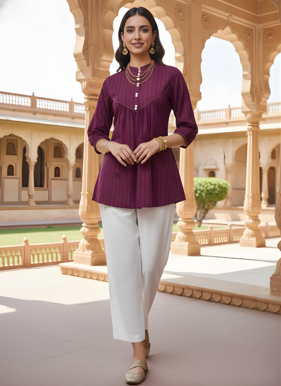 Elegant daily wear cotton top
