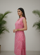 Elegant Pink Geometric Print Cotton Kurti Set for Women – Aaronee