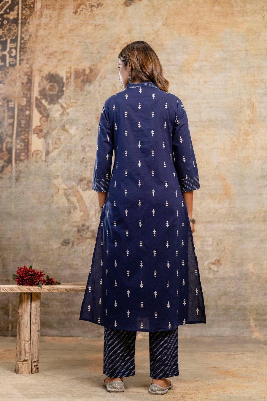 Aaronee Cotton Blue Kurta Set – Traditional Ethnic Fashion