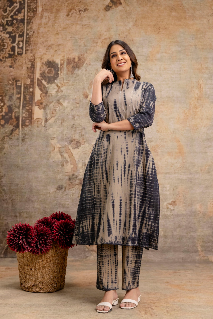 Ethnic Cotton Kurti Pant Set for Women