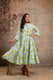 Yellow Floral Tiered Pure Cotton Middy Dress for Women – Aaronee Casual Ethnic
