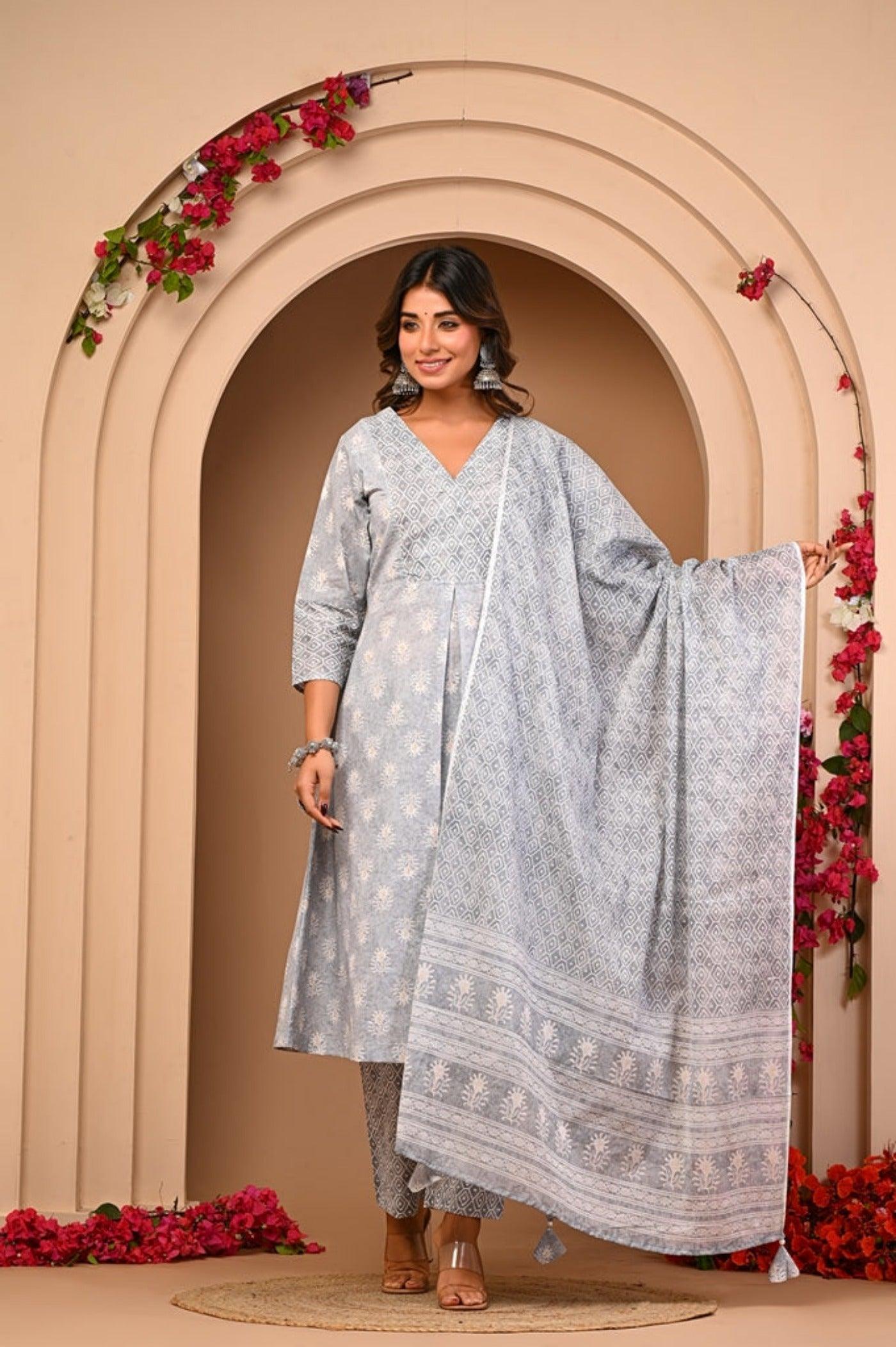 Anarkali Kurta Set for Women - Elegant Ethnic Wear | Aaronee