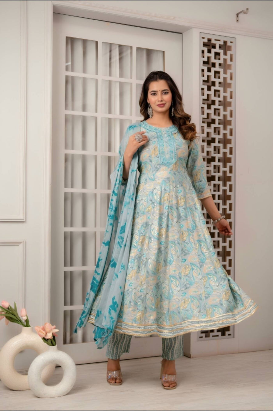 Anarkali Kurta Set for Women - Elegant Ethnic Wear | Aaronee