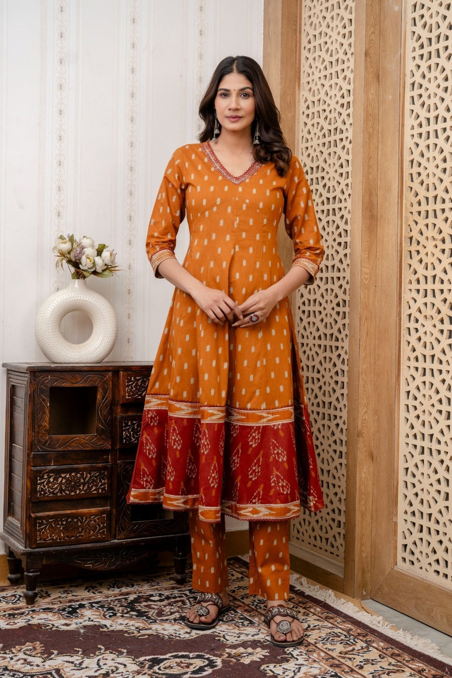 Anarkali Kurta Set for Women - Elegant Ethnic Wear