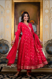 Anarkali Kurta Set for Women with Dupatta - Aaronee