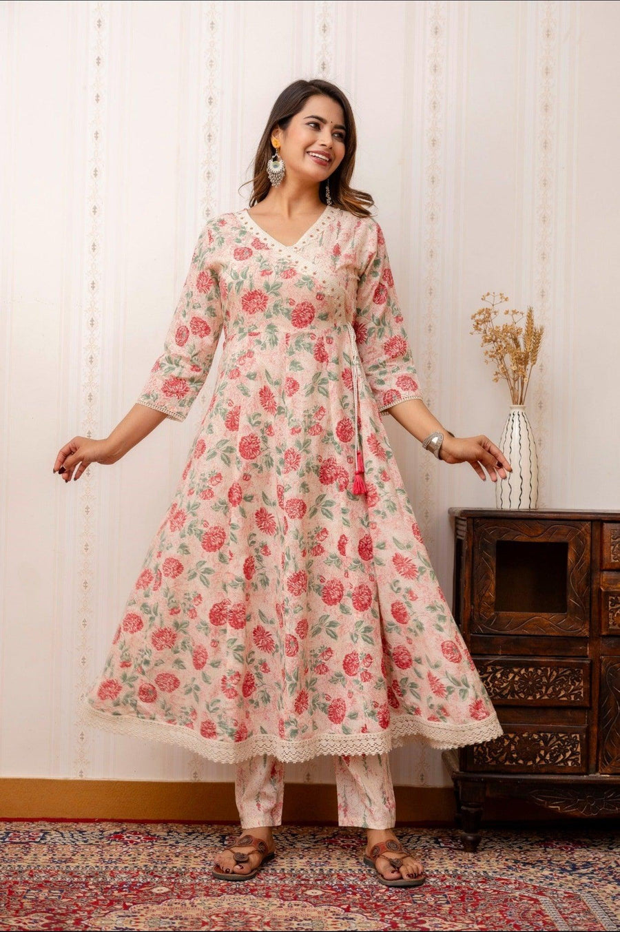 Anarkali Kurta Set for Women - Elegant Ethnic Wear | Aaronee