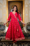 Anarkali Kurta Set for Women with Dupatta - Aaronee