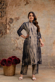 Aaronee Pure Cotton Tie-Dye Kurti Set
