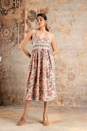 Step Into Summer in Style – LUXE BLOOM Floral Midi Dress