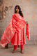Aaronee Pure Cotton Pink Printed Dupatta Set – Elegant Handblock Style Ethnic Suit for Women