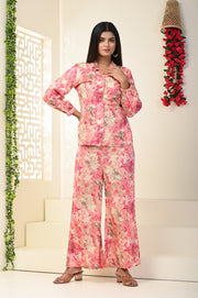 Shop Pink Cord Sets in Indo-Western Style
