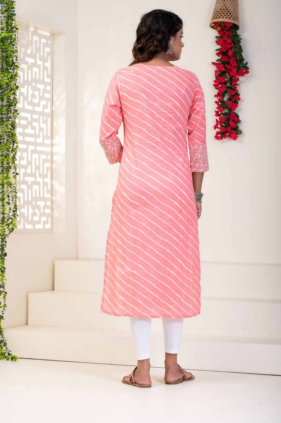 Lahriya Pink Kurtis