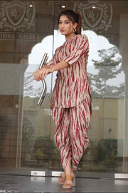 Stylish Maroon Dhoti Kurta Set for Modern Women