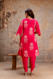 Elegant embroidered pink co-ord set Aaronee