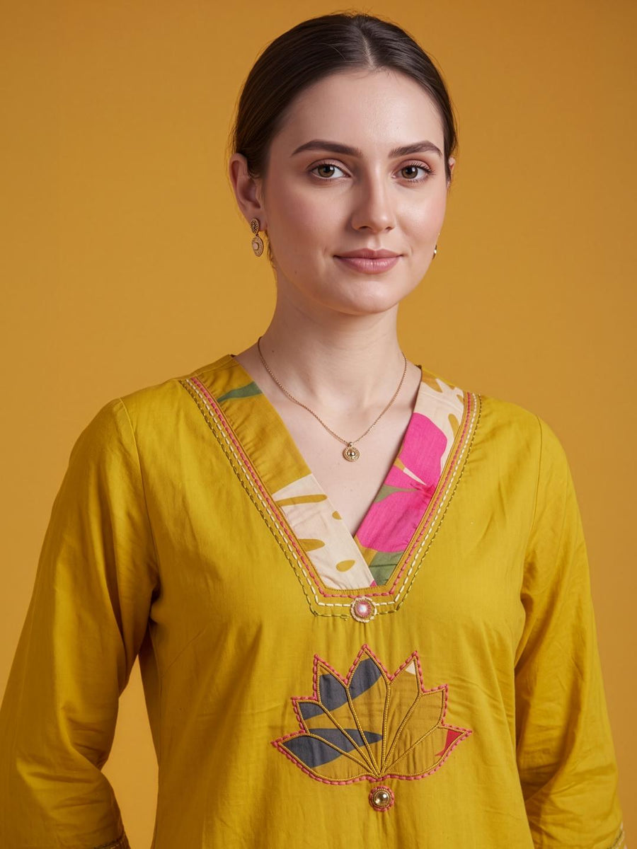 Office Wear Cotton Kurta Set for Women