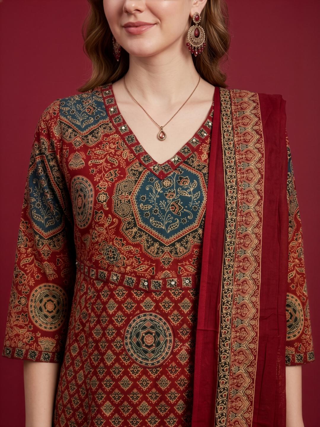 Premium Cotton Traditional Kurta Set by Aaronee