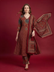 Elegant Indian Printed Suit Set for Women