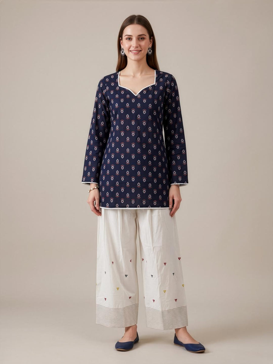 Premium Printed Cotton Kurti by Aaronee
