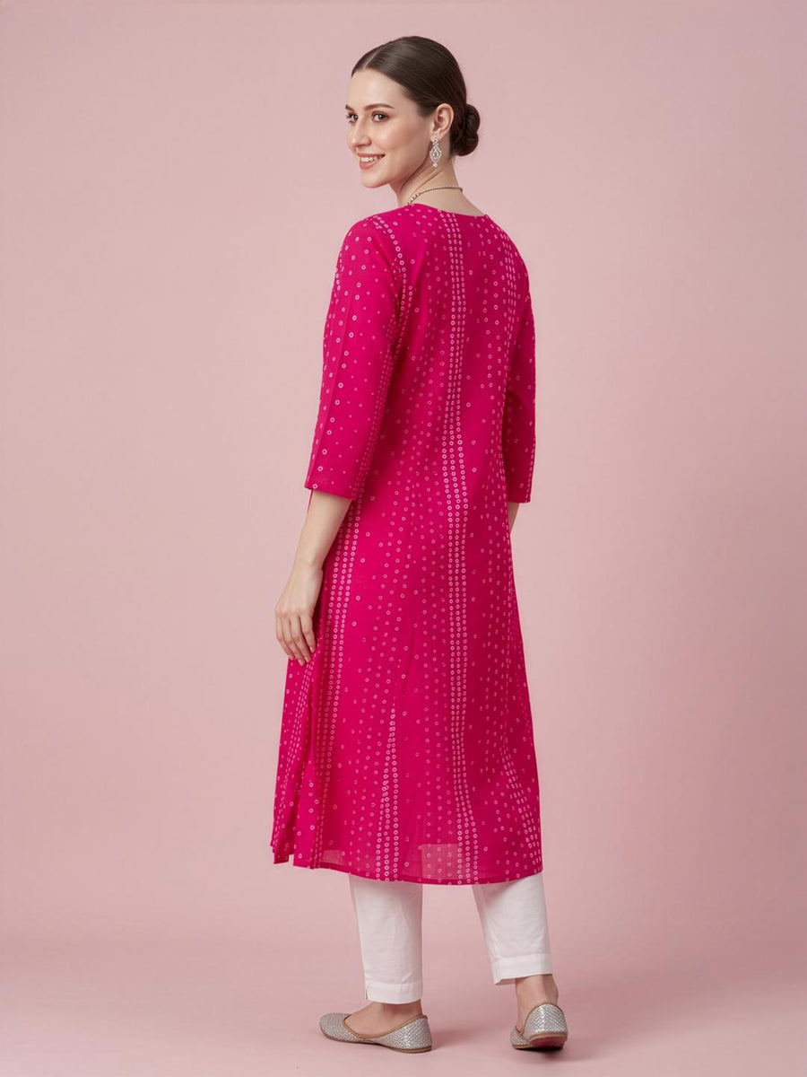 Soft Pure Cotton A-Line Kurti for Daily Wear