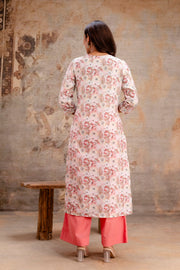 Floral printed kurta pant set Aaronee