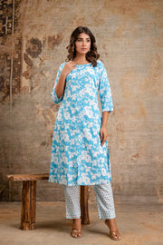 Floral summer kurti set by Aaronee