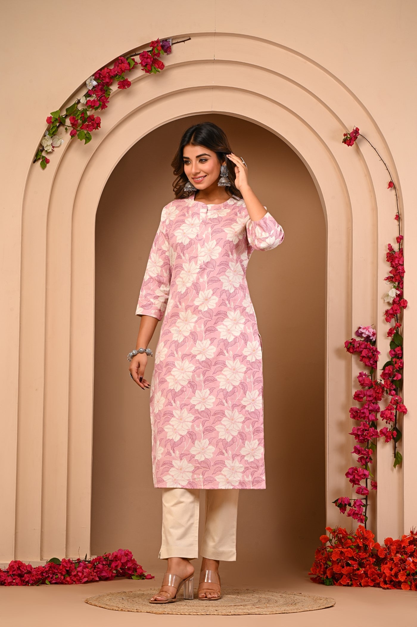 Elevate Your Style with Aaronee developer Cotton Flex Printed Kurti